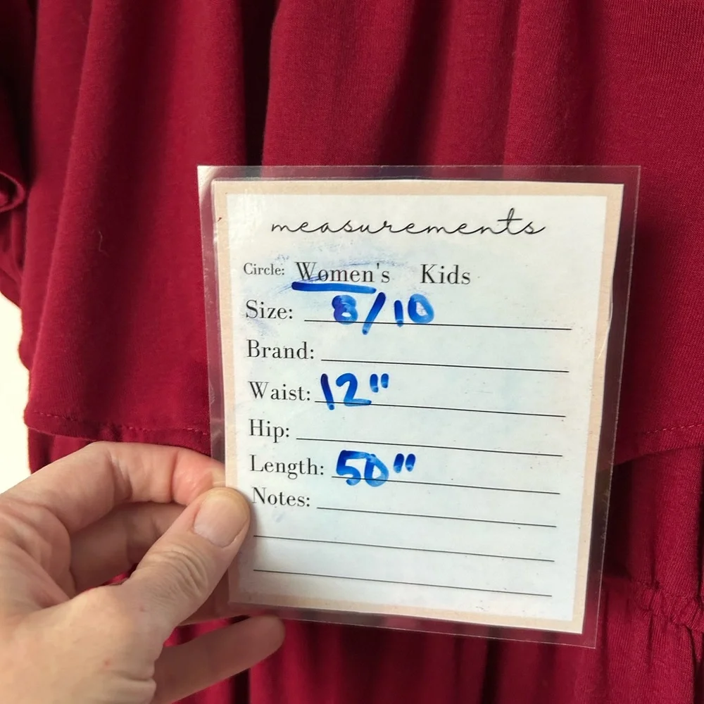 Verabendi Off the Shoulder Summer Long Burgundy Red Dress Size 8/10 - Picture 2 of 11